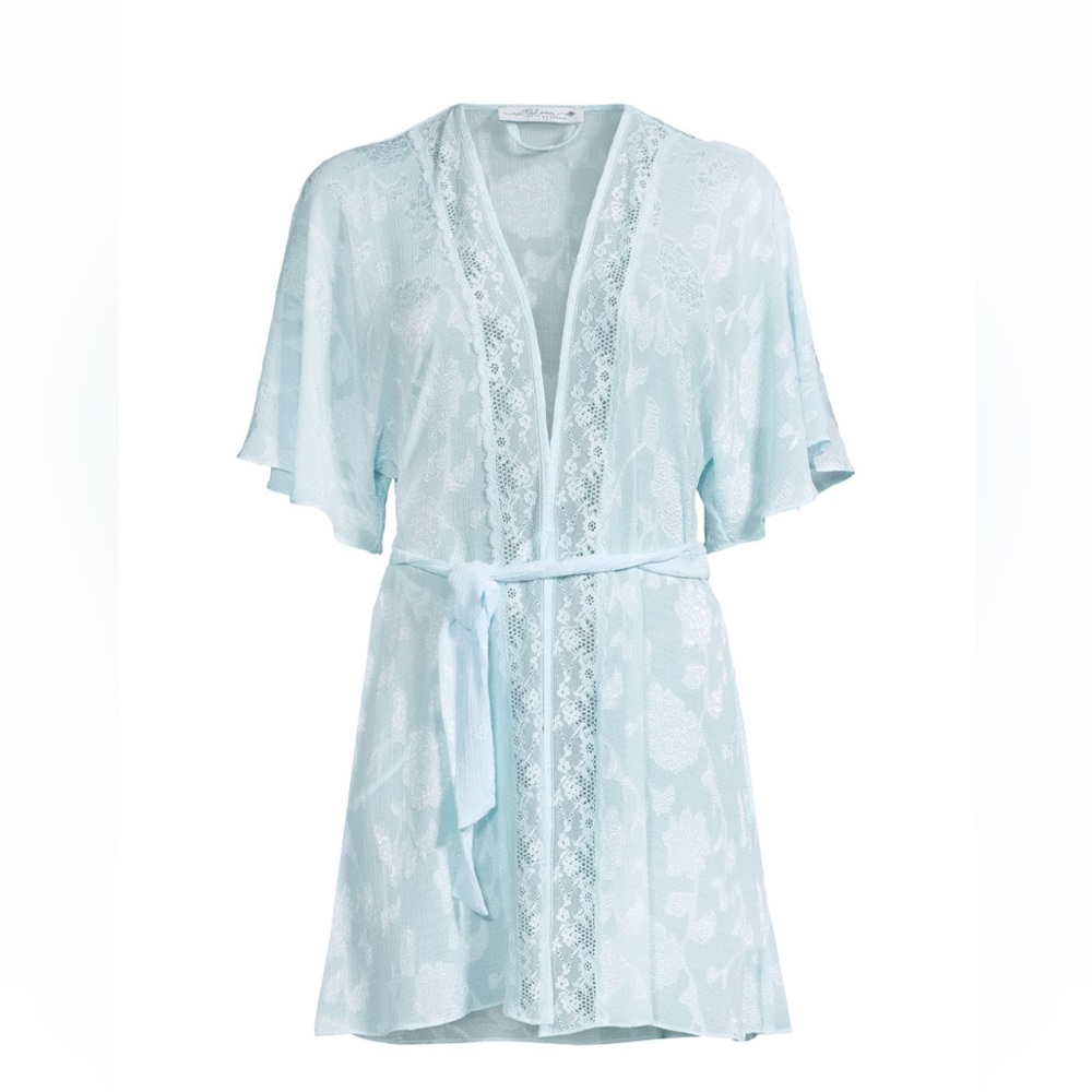 Designer In Bloom Chiffon Wrap Robe!